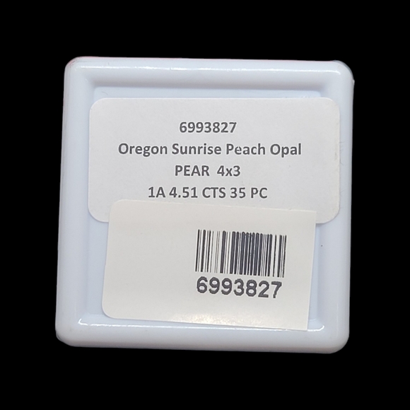 NEW Oregon Sunrise Peach Opal Pear-Shaped Gemstones (4.51 ctw.) - Picture 6 of 6